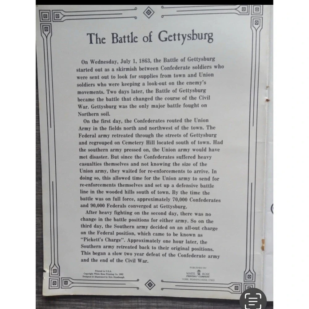BATTLE OF‎ GETTYSBURG,